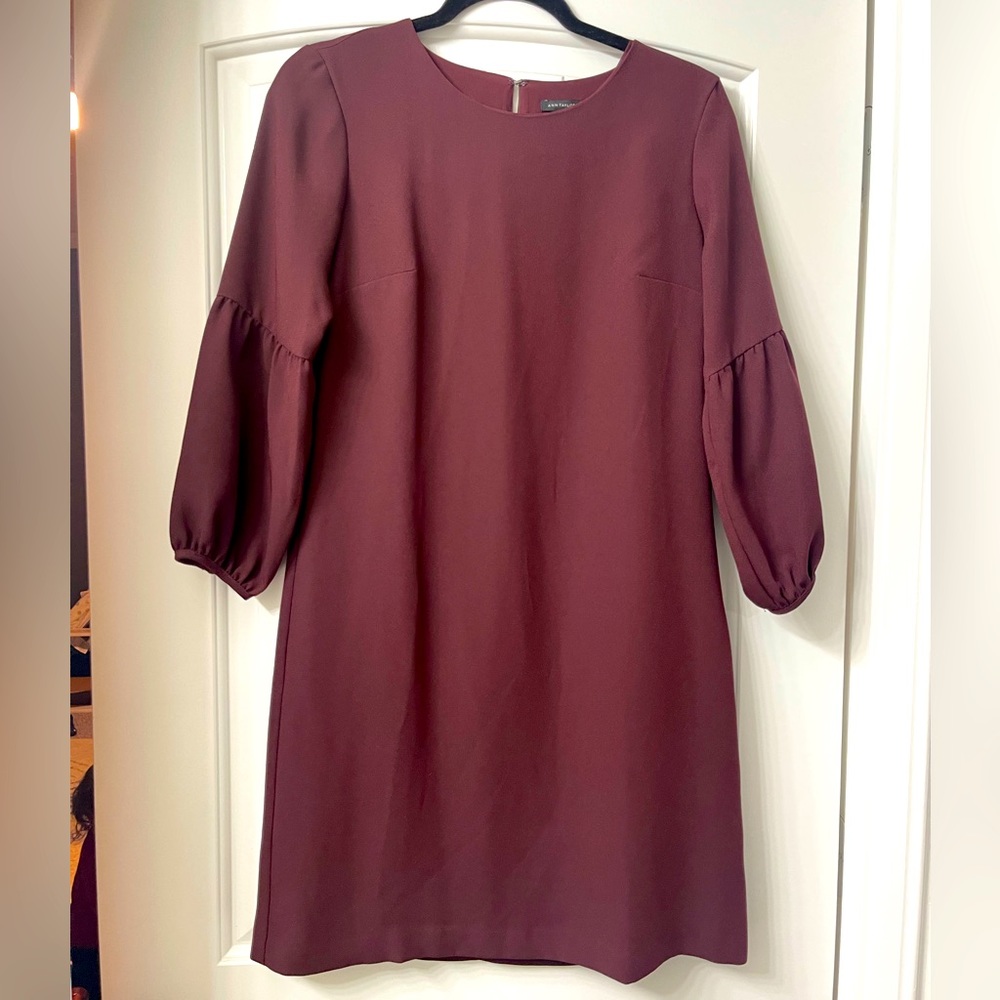Ann Taylor Dress Size 0 Maroon